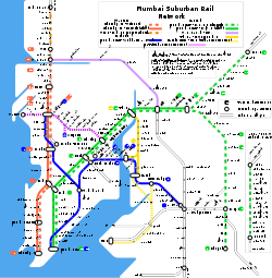 Mumbai suburban rail map.svg