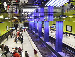 Munich U-Bahn station "Münchner Freiheit"