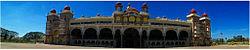 A panoramic view of Mysore Palace