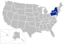 Northeast Collegiate Hockey League locations