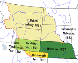 Location of Nebraska Territory