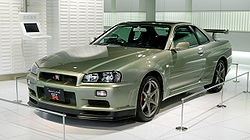 The Nissan Skyline GT-R in the R34 generation.