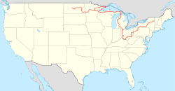 North Country Trail Locator Map US.svg