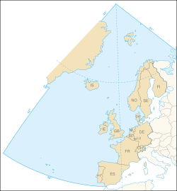Map of the OSPAR area