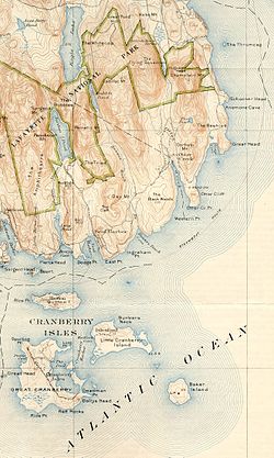 Otter Cliffs Radio Station (Bar Harbor, Maine) - USGS 1922.jpg