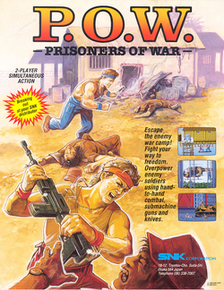 U.S. arcade flyer of P.O.W.: Prisoners of War.