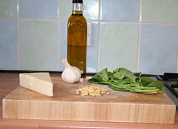 Pesto ingredients