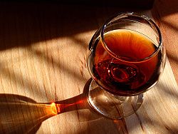 A glass of port wine