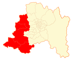 Location in the Santiago Metropolitan Region