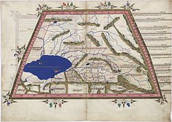 Ptolemy Cosmographia 1467 - Caspian Sea Central Asia.jpg