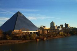 The Pyramid Arena, photographed from Auction Avenue bridge.