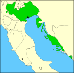 Location of Domini di Terraferma
