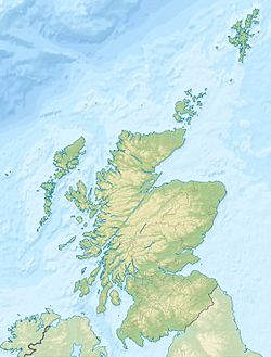Map of Scotland showing the position of North Roe