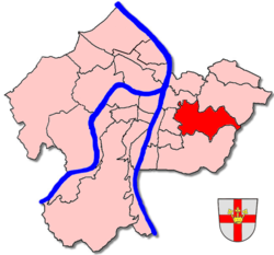 Location of Arzheim within Koblenz