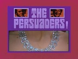 ALT=Series title with images of title characters and girls neck with a diamond neckless