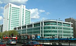 University College Hospital, London, built under a PFI contract by AMEC and Balfour Beatty, opened in 2005.