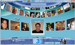 A screenshot of Windows Live for TV