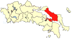 Location of Chalkida Province