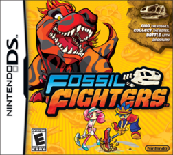 North American front cover of Fossil Fighters.