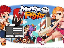 Manga Fighter login screen