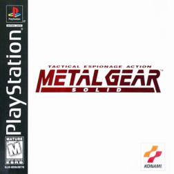 Official cover art for Metal Gear Solid for the North American PlayStation