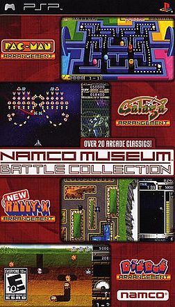 United States and Canadian box for Namco Museum Battle Collection