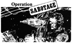 Title block for Operation Sabotage from Best of SoftSide.