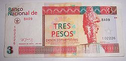 Three convertible pesos