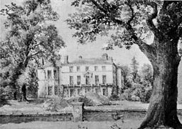 Bradwall Hall, drawing from the 19th Century