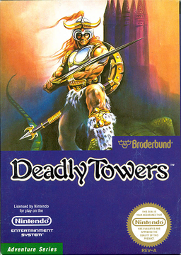 Front cover of Deadly Towers package.