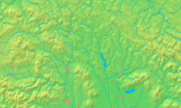 Location in the Prešov Region (core zone in darker green, buffer zone in lighter green)