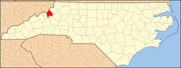 North Carolina Map Highlighting Avery County.PNG
