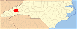 North Carolina Map Highlighting Buncombe County.PNG