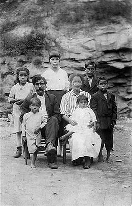 Arch Goins and family, Melungeons from Graysville, Tennessee, c. 1920s