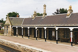 Forres Line Nairn Railway Station Photo Gollanfield Highland 3 Auldearn 