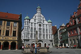 The Renaissance town hall of Memmingen.