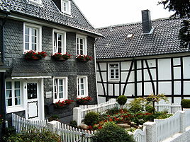 Typical Houses in Solingen-Gräfrath