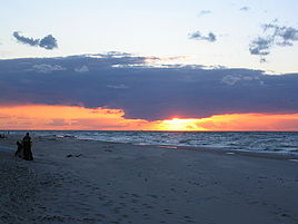 Sunset at Dranske beach