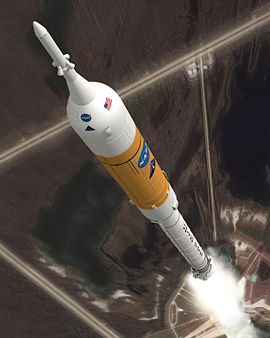 Artist's impression of Ares I launch