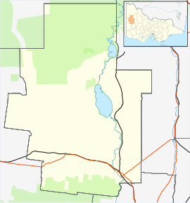 Netherby is located in Shire of Hindmarsh