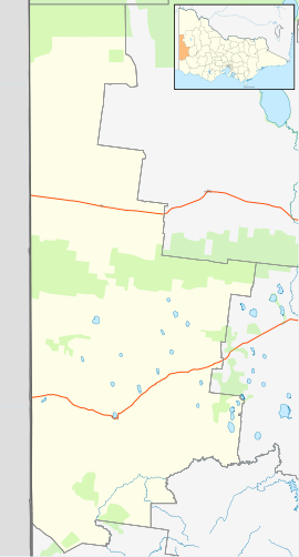 Nurcoung is located in Shire of West Wimmera