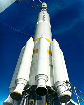 Delta 0900 prior to the launch of Nimbus E.