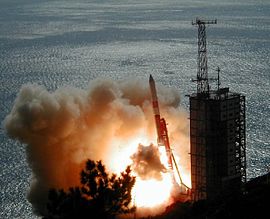 The third M-V launches with the ASTRO-E spacecraft.