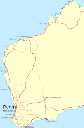 Merredin is located in Western Australia