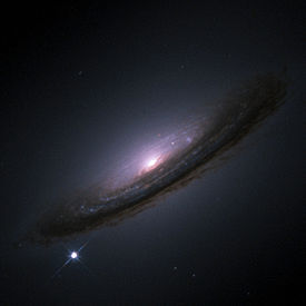 NGC 4526 with SN 1994D @ bottom left