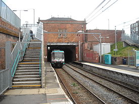 Trafford Bar Metrolink station in 2009