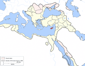 Location of Ḳıbrıṣ Eyalet