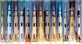 Saturn V launches, 1967–1973