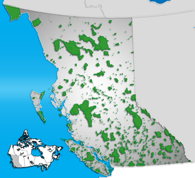 Map showing the location of Cypress Provincial Park