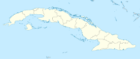 Map showing the location of Desembarco del Granma National Park